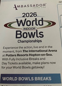2026 World Indoor Bowls Championship Advert
